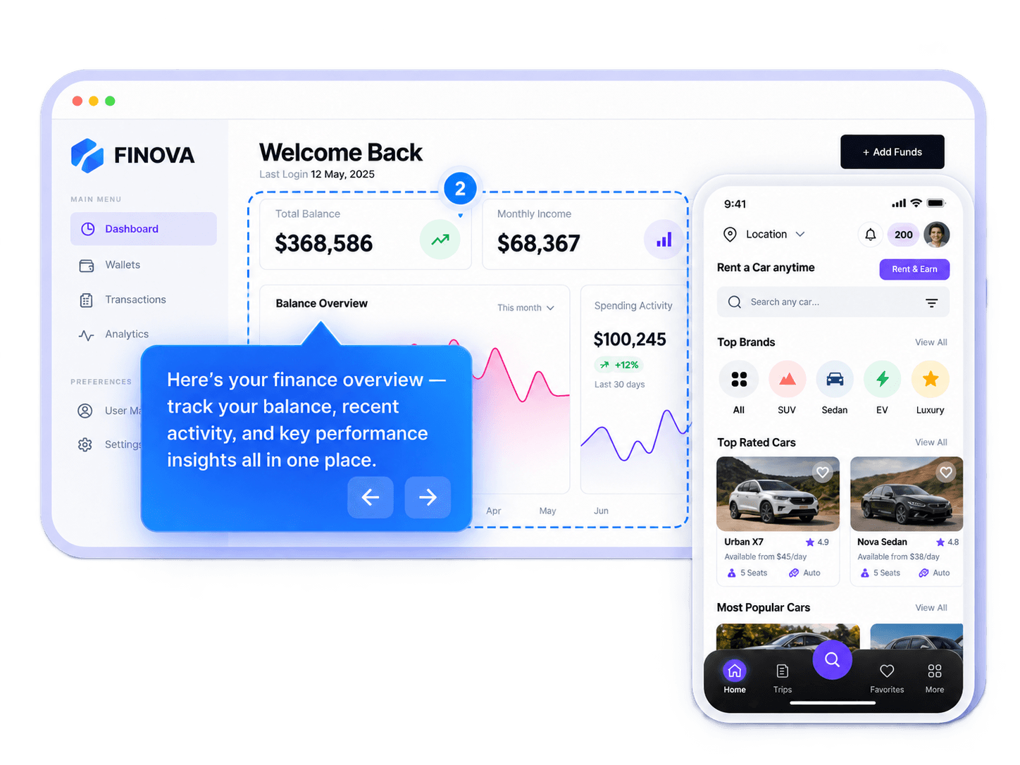 Pixel-perfect guided walkthroughs and tours