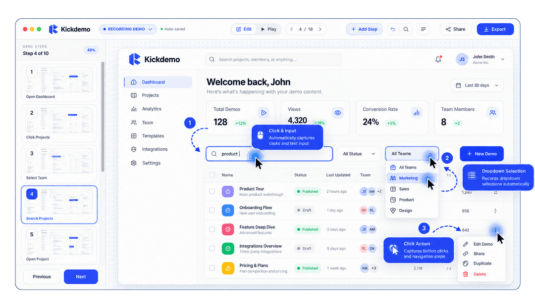 Automatic Click & Action Recording